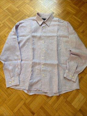 Mine Classic Men's Light Lavender Linen Shirt